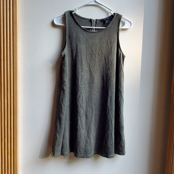 Forever 21 Faux Suede Green Tunic Size Small - Picture 8 of 16